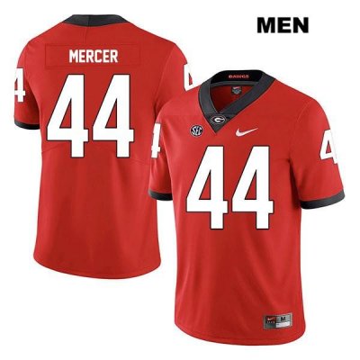 Men's Georgia Bulldogs NCAA #44 Peyton Mercer Nike Stitched Red Legend Authentic College Football Jersey KFC4854KM